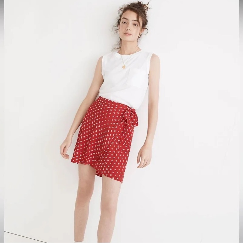 Madewell Bandana Print Wrap Skirt